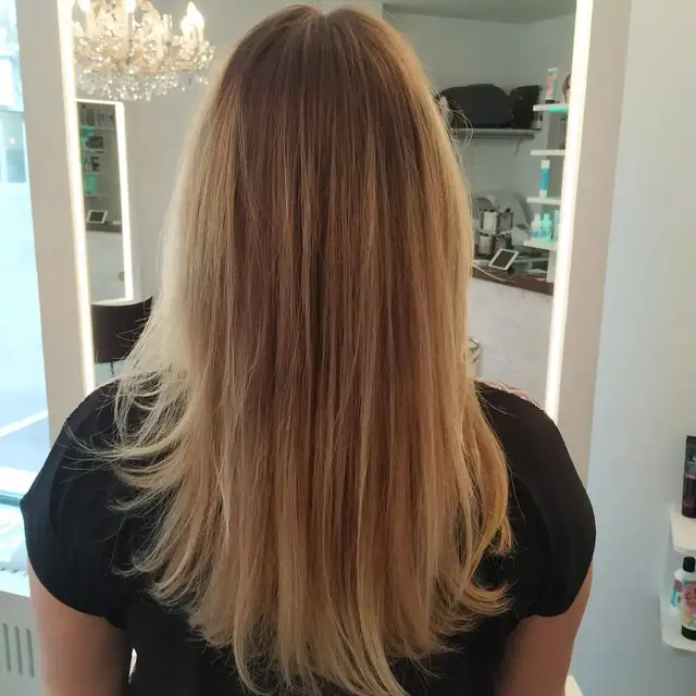 Blonder Verlauf — Sanfter Übergang vom Naturansatz in helle Längen